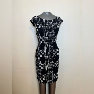 Saks Fifth Avenue black and white dress size 4